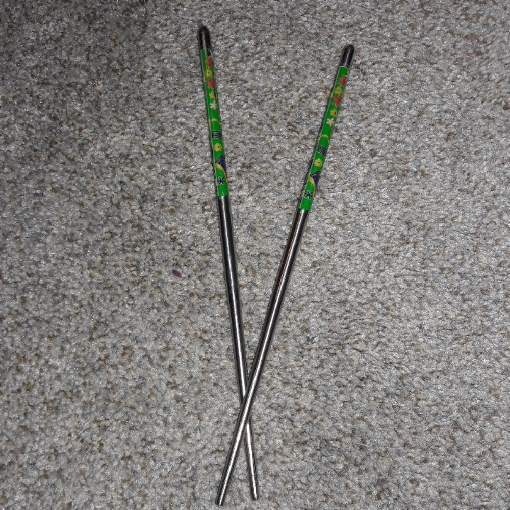 🎁 Metal Enamel Cloisonne Hair Sticks 8.5 in